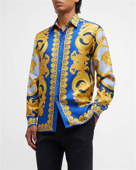 versace silk shirt fake|versace silk shirt price.